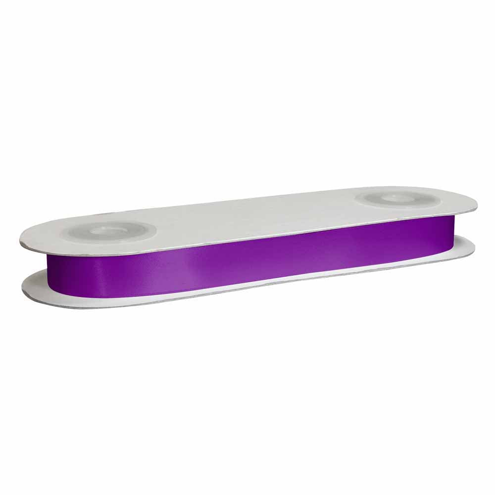 CREATIV DÉCOR Double Face Satin Ribbon 25mm x 25m - Purple