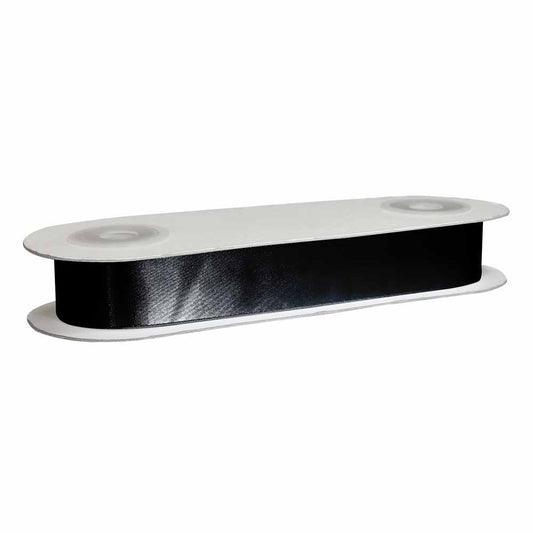CREATIV DÉCOR Double Face Satin Ribbon 38mm x 25m - Black