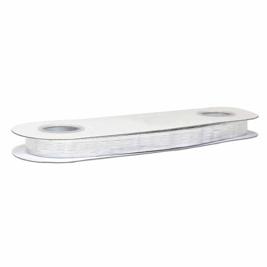 CREATIV DECOR Decorative Metallic Ribbon 18mm x 50m - Silver