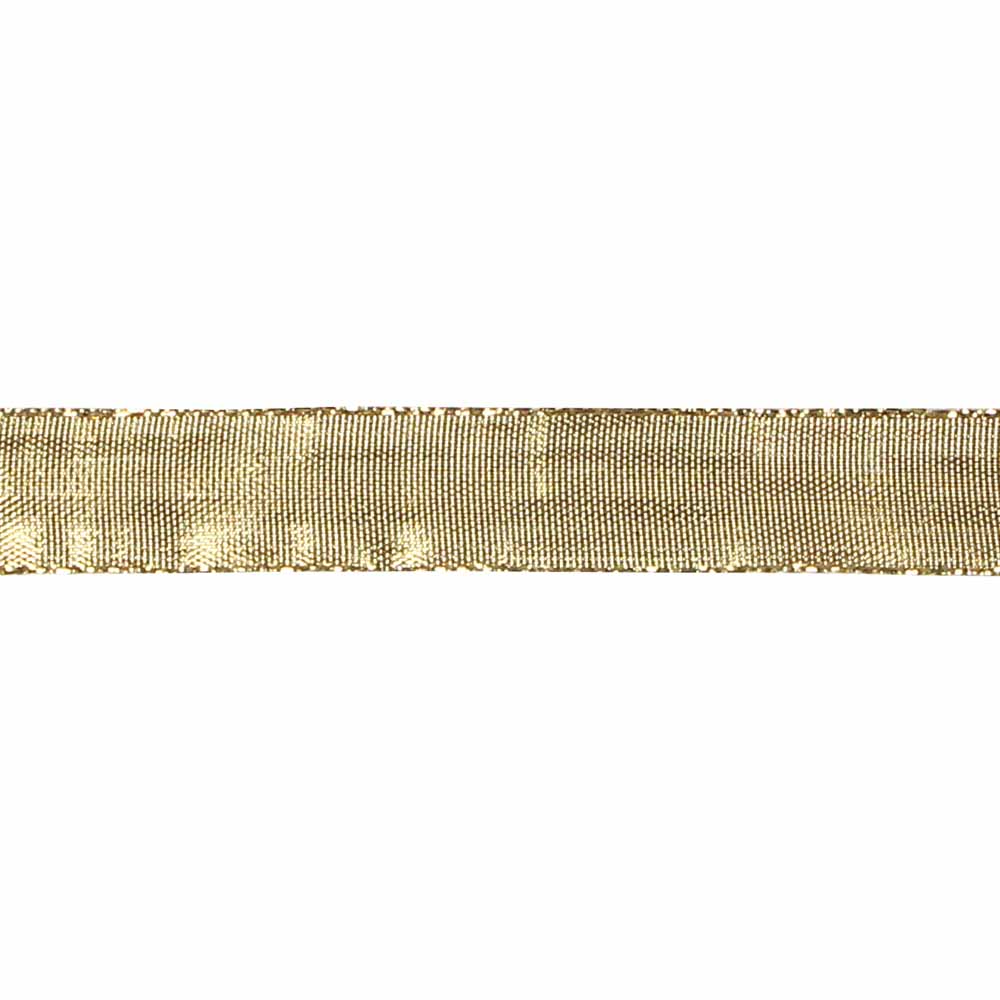 CREATIV DECOR Decorative Metallic Ribbon 18 mm x 50 m - Gold - alternate view