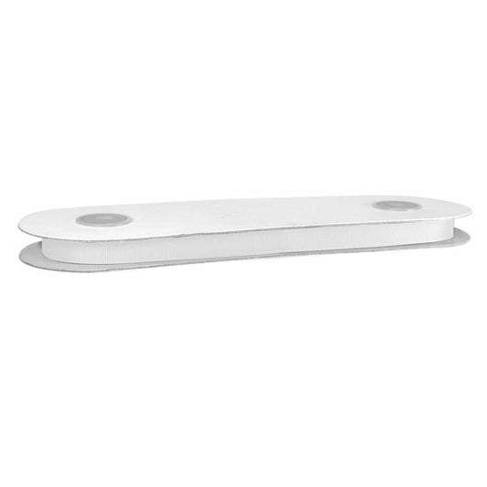 CREATIV DÉCOR Grossgrain Ribbon 12mm x 40m - White