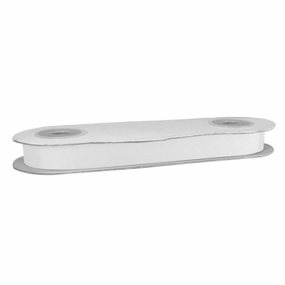 CREATIV DÉCOR Grossgrain Ribbon 25mm x 25m - White