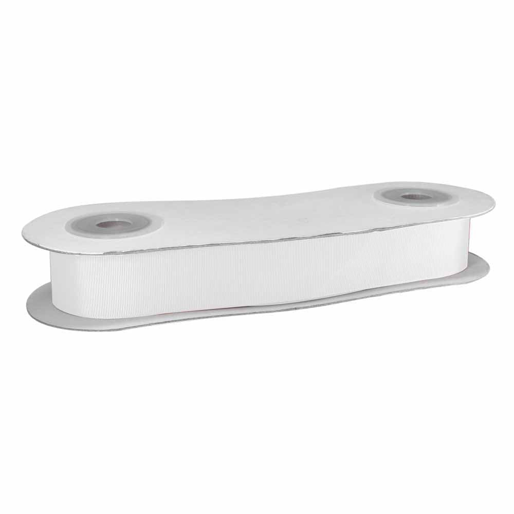 CREATIV DÉCOR Grossgrain Ribbon 38mm x 25m - White