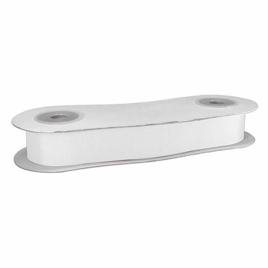 CREATIV DÉCOR Grossgrain Ribbon 38mm x 25m - White