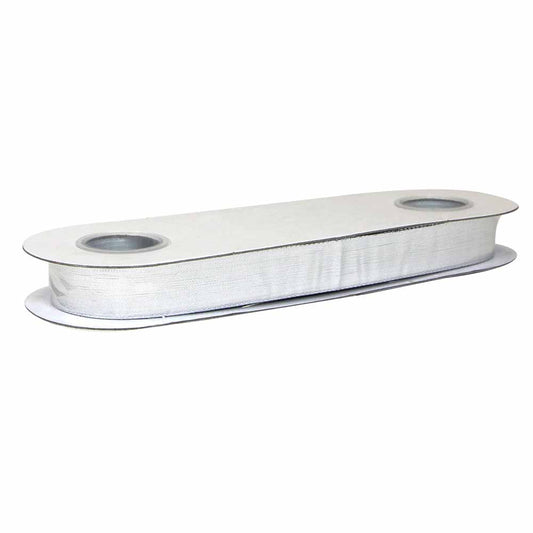 CREATIV DECOR Decorative Metallic Ribbon 25mm x 50m - Silver