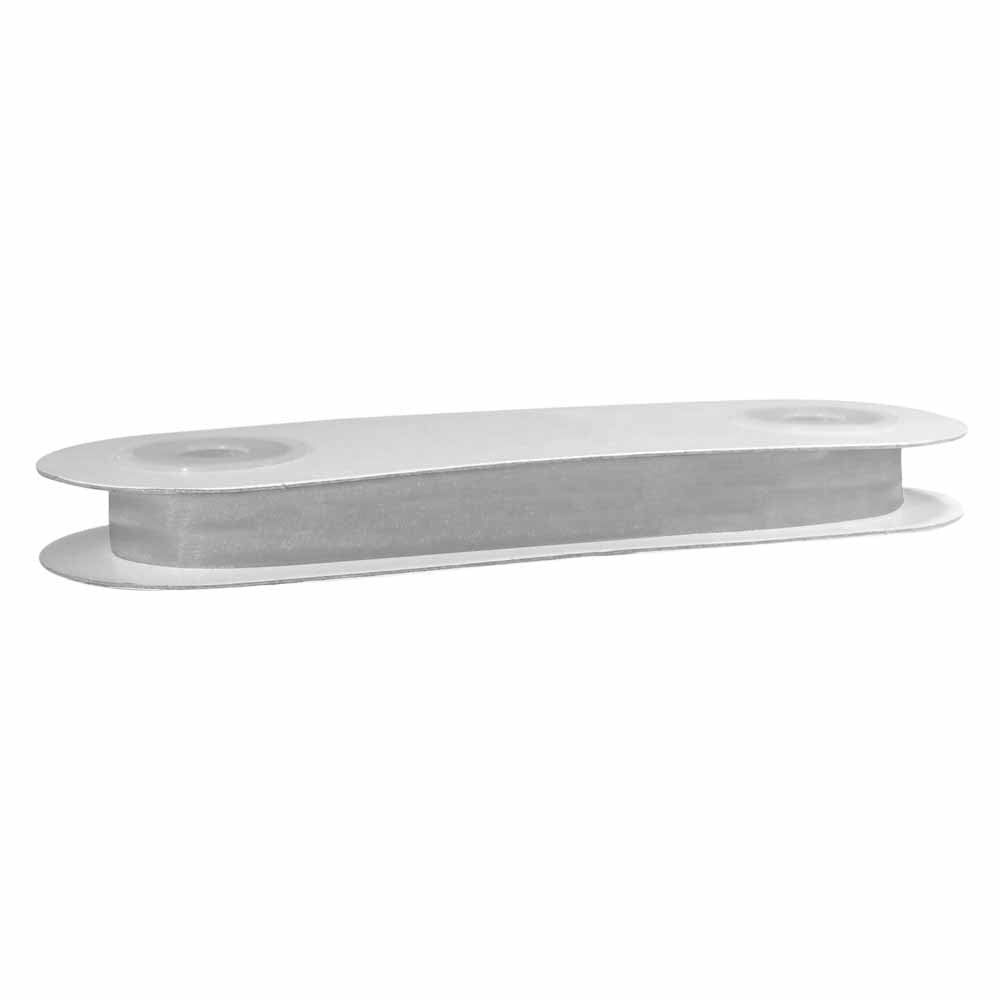 CREATIV DÉCOR Organdy Ribbon 25mm x 25m - Silver