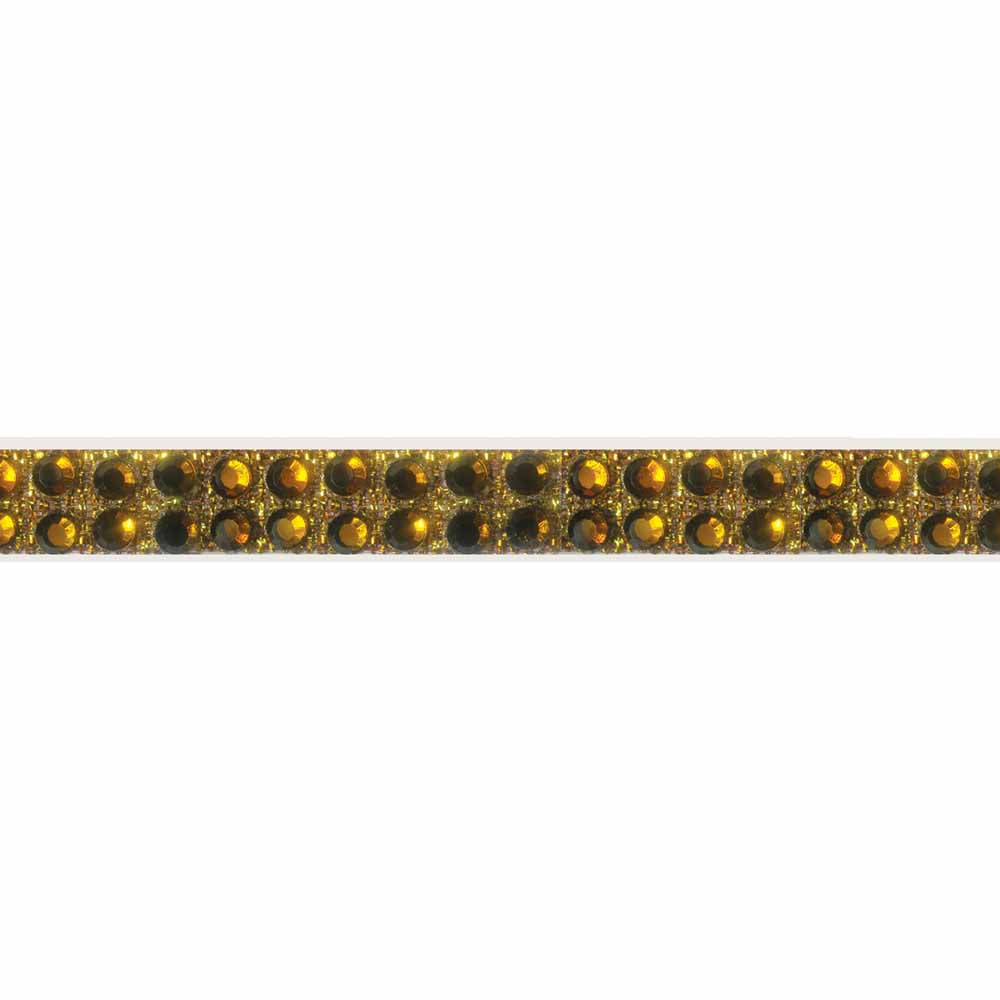 CREATIV DÉCOR Fusible Rhinestone Tape – Gold on Gold – 6mm x 10m