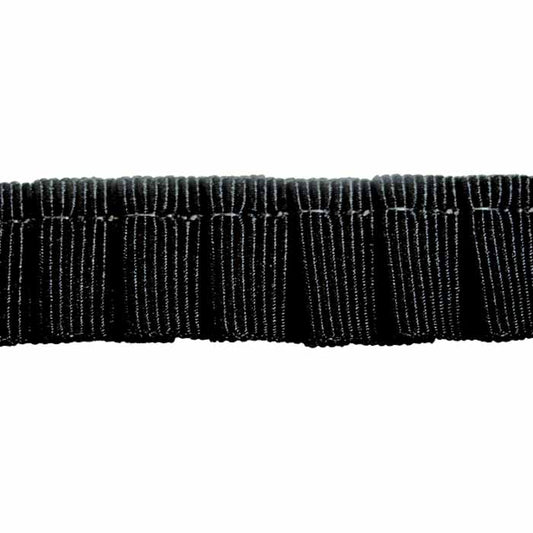 CREATIV DÉCOR Ruffled Grosgrain 14mm x 15m - Black