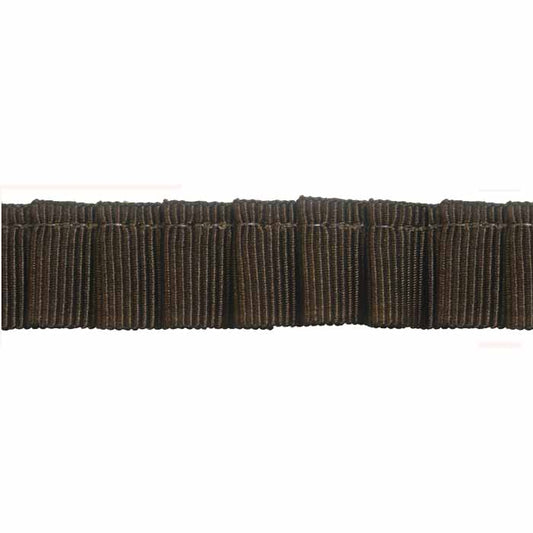 CREATIV DÉCOR Ruffled Grosgrain Ribbon – Brown – 14mm x 15m