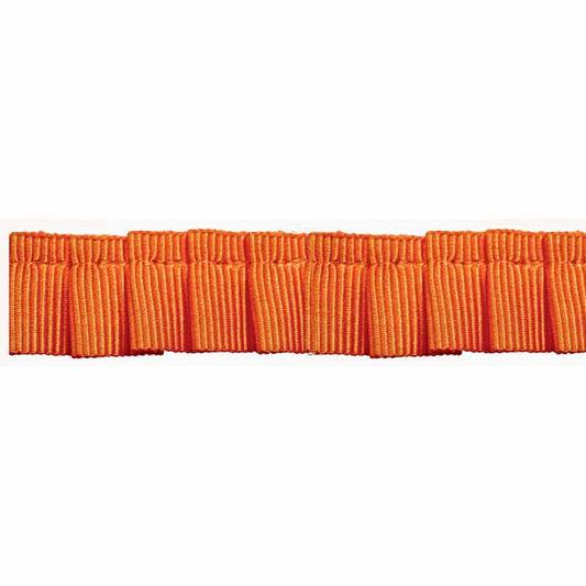 CREATIV DÉCOR Ruffled Grosgrain – Orange – 14mm × 15m