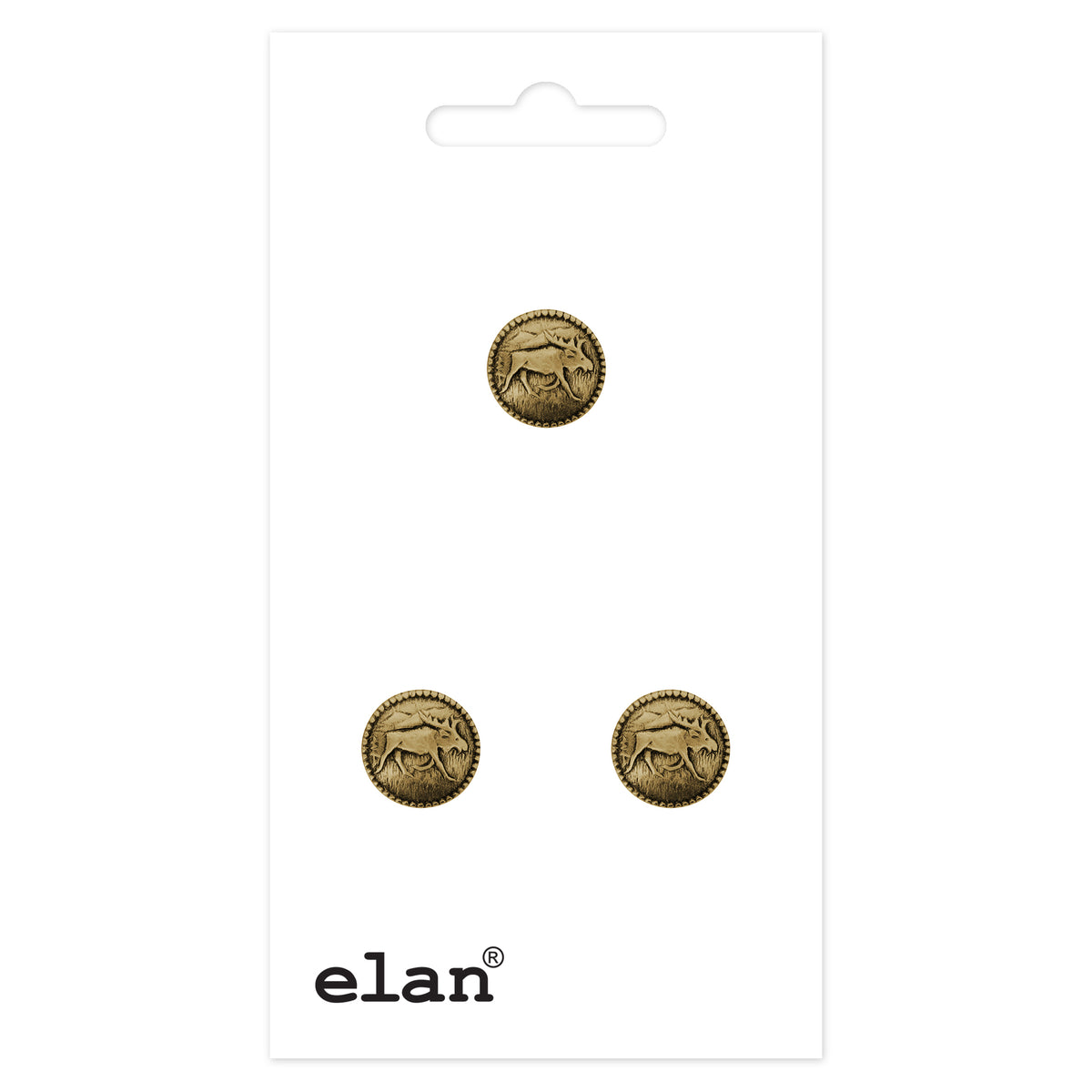 ELAN Shank Button 18 mm (3/4 in) 3 Count