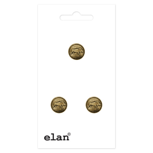 ELAN Shank Button 18 mm (3/4 in) 3 Count