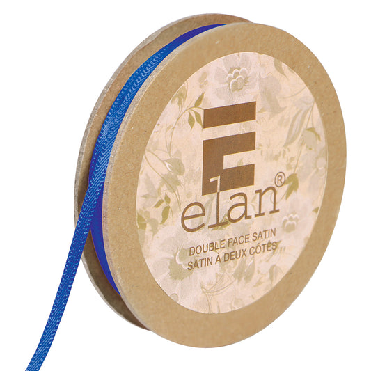 ELAN Double Face Satin Ribbon 3mm x 5m - Royal Blue