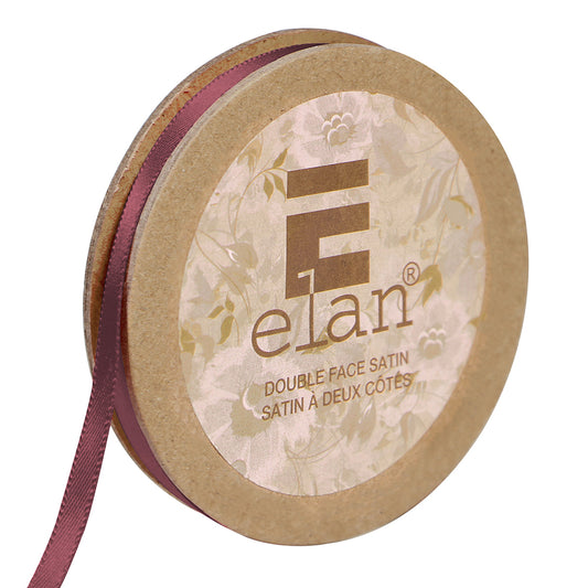 ELAN Double Face Satin Ribbon – 6 mm × 5 m – Wine