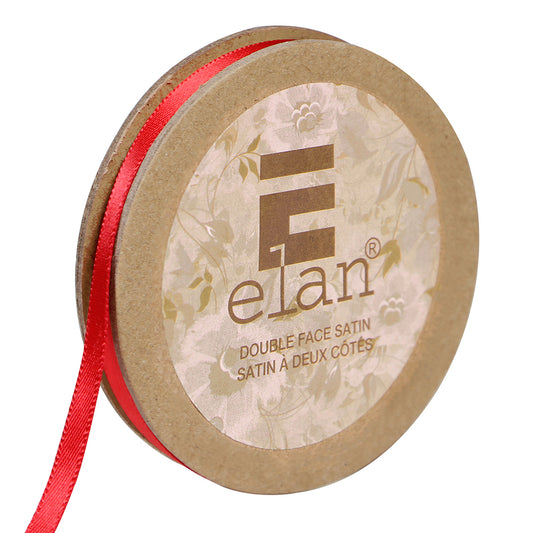 ELAN Double Face Satin Ribbon – 6 mm × 5 m – Red