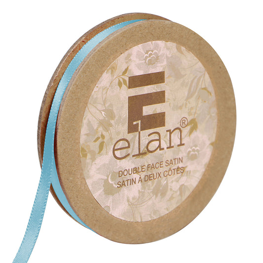 ELAN Double Face Satin Ribbon – 6 mm × 5 m – Aqua