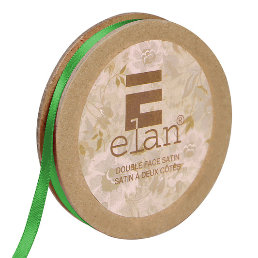 ELAN Double Face Satin Ribbon – 6 mm × 5 m – Emerald