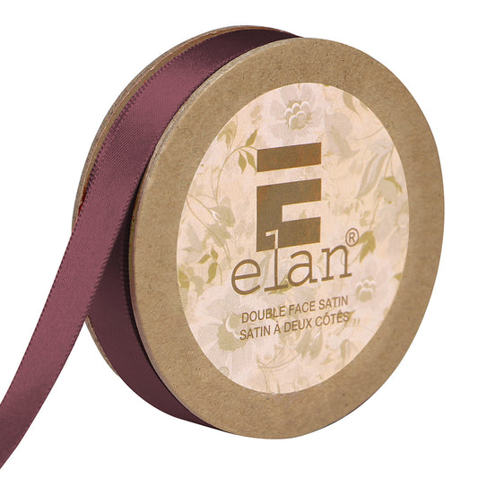 ELAN Double Face Satin Ribbon – 9 mm × 5 m – Wine