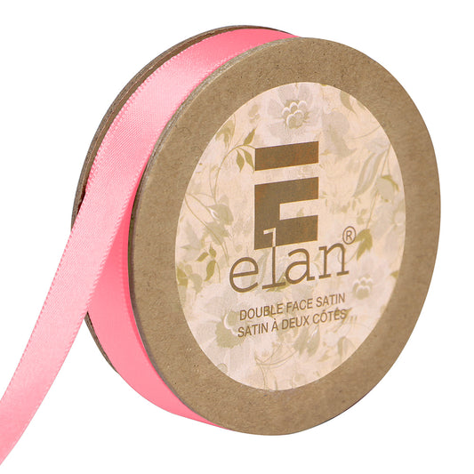 ELAN Double Face Satin Ribbon – 9 mm × 5 m – Pink