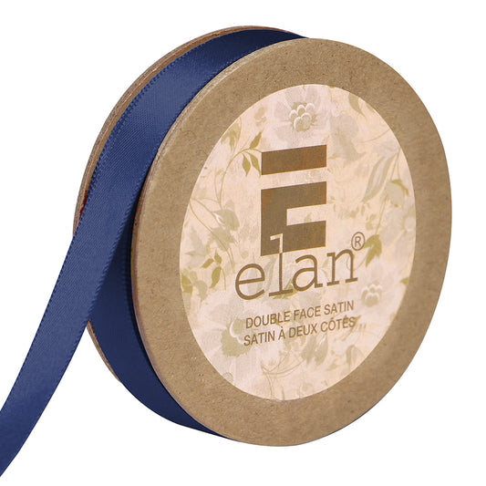 ELAN Double Face Satin Ribbon – 9 mm × 5 m – Navy