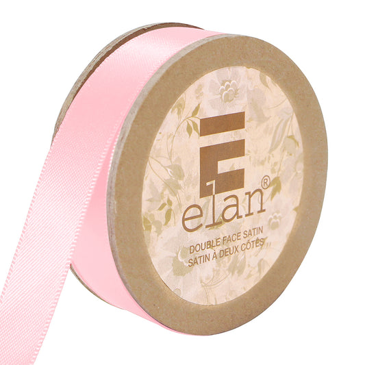 ELAN Double Face Satin Ribbon – 12 mm × 5 m – Baby Pink