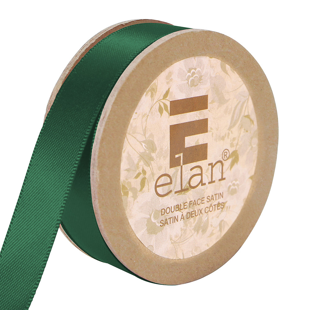 ELAN Double Face Satin Ribbon 12mm x 5m - Xmas Green