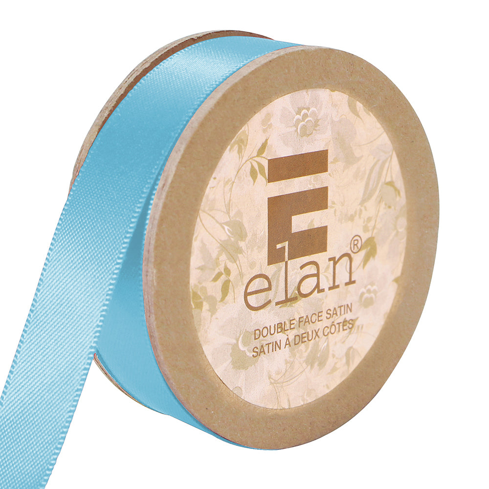 ELAN Double Face Satin Ribbon – 12 mm × 5 m – Aqua