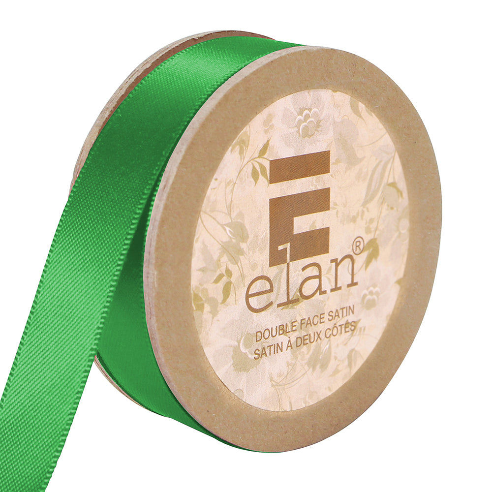 ELAN Double Face Satin Ribbon – 12 mm × 5 m – Emerald