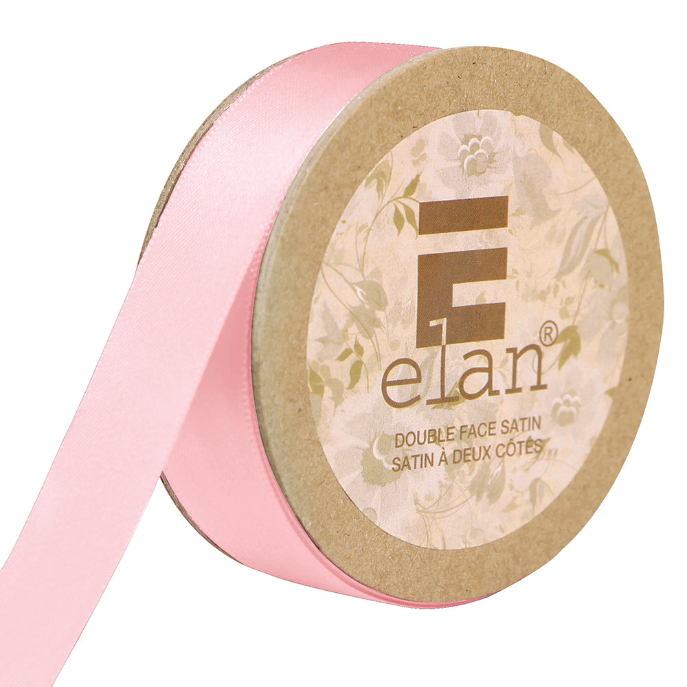 ELAN Double Face Satin Ribbon – 18 mm × 5 m – Baby Pink