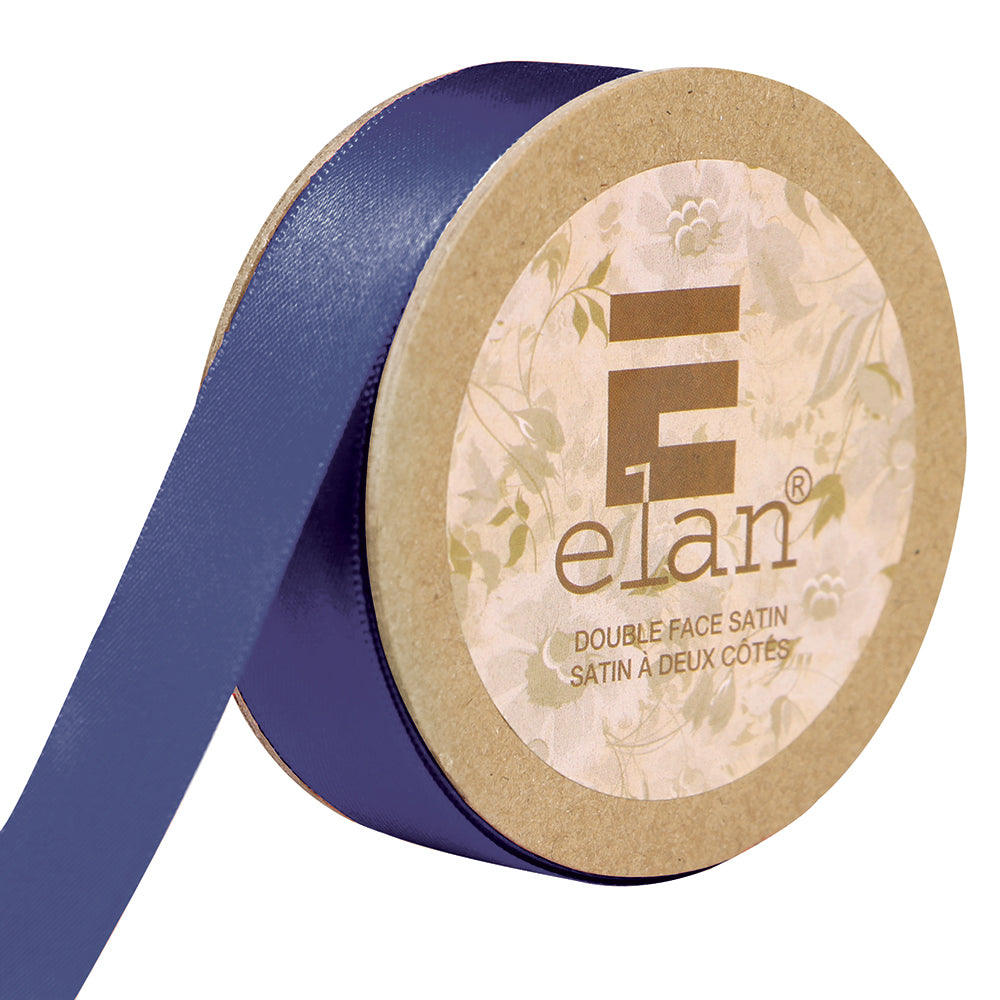 ELAN Double Face Satin Ribbon – 18 mm × 5 m – Navy