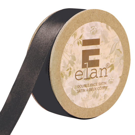 ELAN Double Face Satin Ribbon – 18 mm × 5 m – Dark Brown