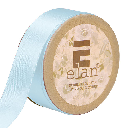 ELAN Double Face Satin Ribbon – 25 mm × 5 m – Sky Blue