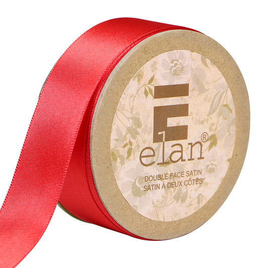 ELAN Double Face Satin Ribbon – 25 mm × 5 m – Red