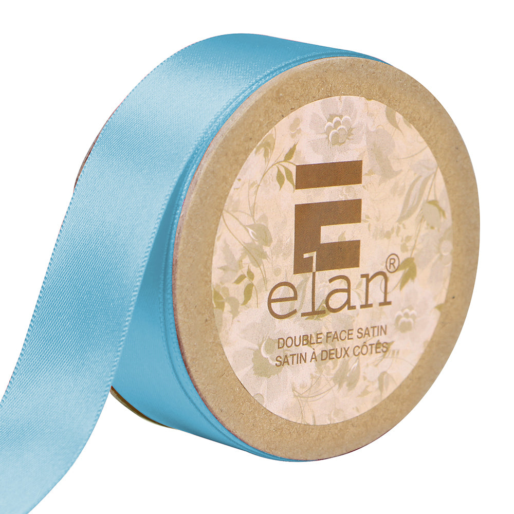 ELAN Double Face Satin Ribbon – 25 mm × 5 m – Aqua
