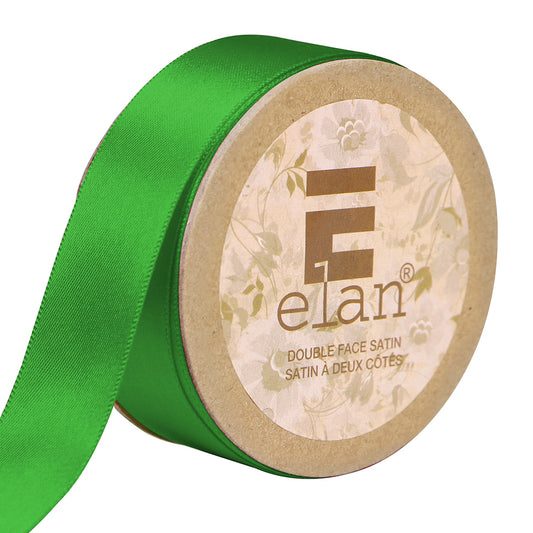 ELAN Double Face Satin Ribbon – 25 mm × 5 m – Emerald