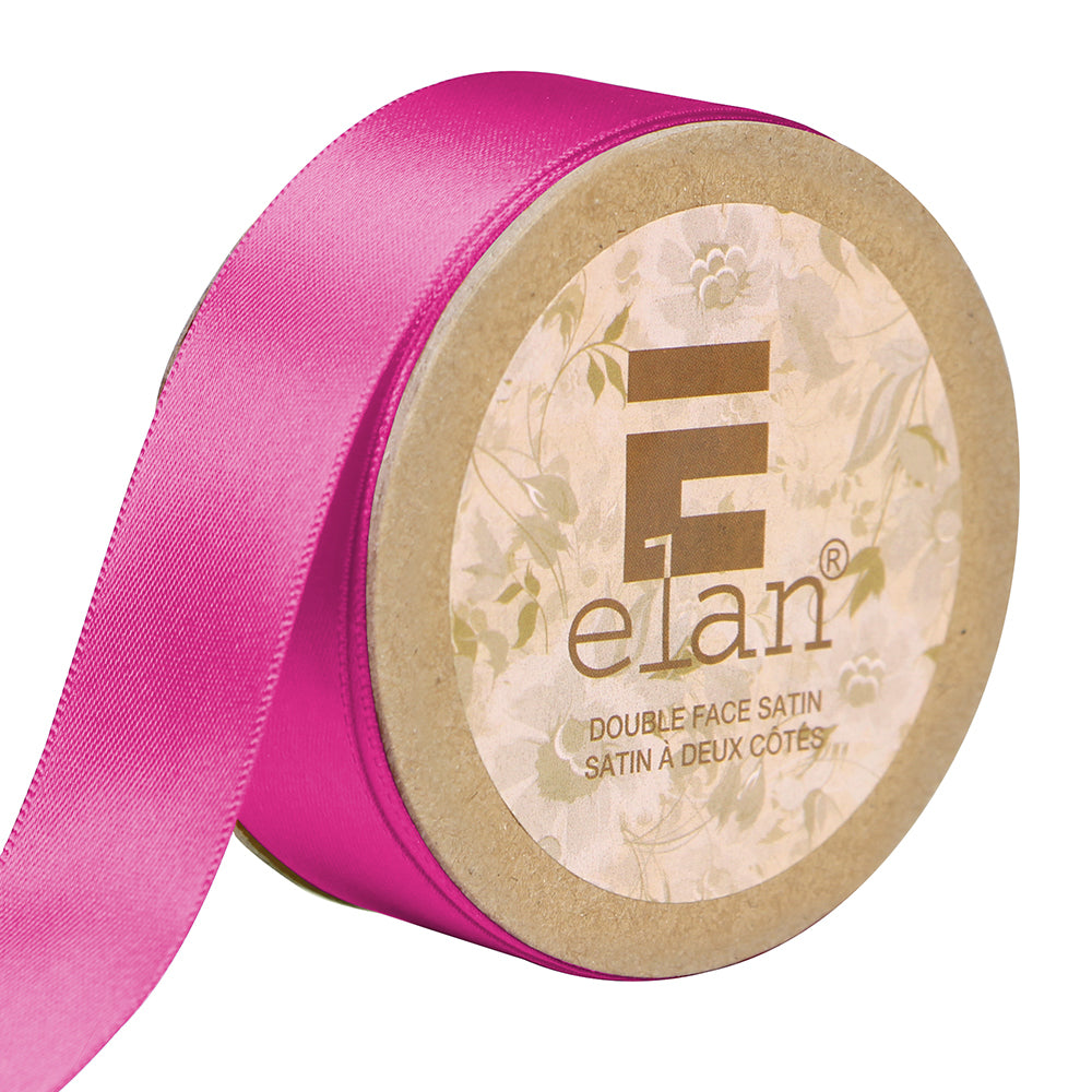 ELAN Double Face Satin Ribbon – 25 mm × 5 m – American Beauty