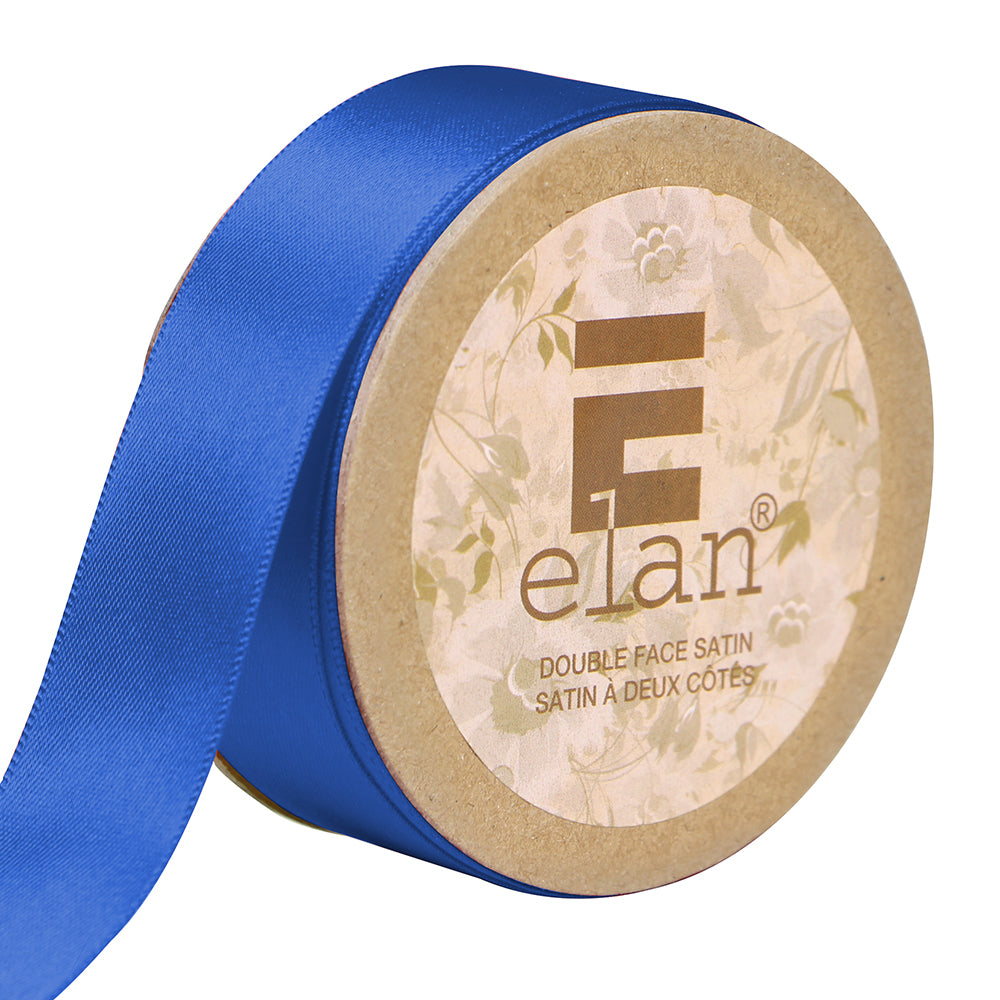 ELAN Double Face Satin Ribbon – 25 mm × 5 m – Royal Blue