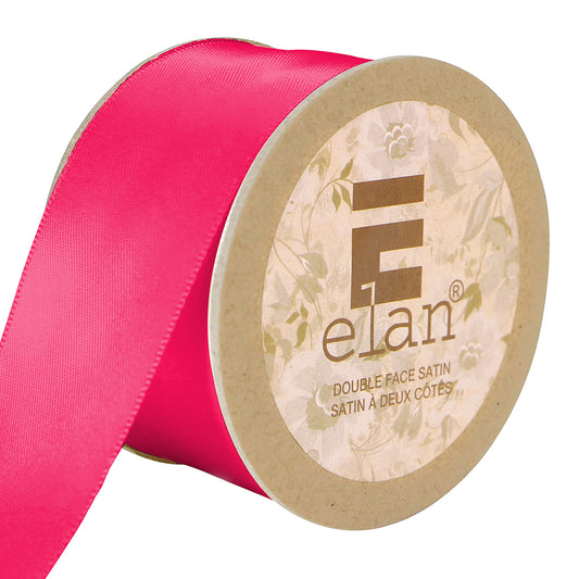 ELAN Double Face Satin Ribbon 36mm x 5m - Fuchsia