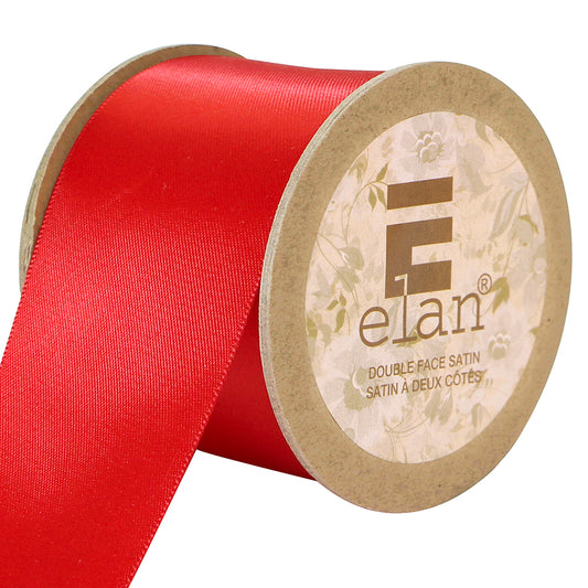 ELAN Double Face Satin Ribbon – 50 mm × 3.5 m – Red