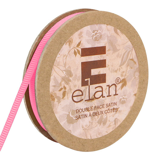 ELAN Grosgrain Ribbon – 6 mm × 5 m – Bright Pink