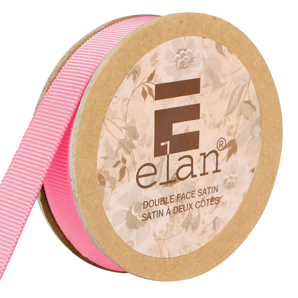 ELAN Grosgrain Ribbon – 12 mm × 5 m – Bright Pink