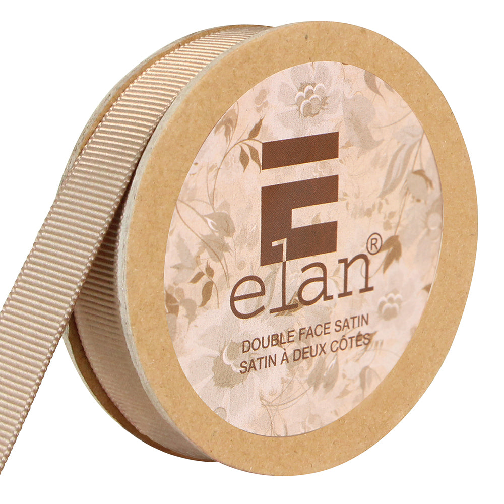 ELAN Grosgrain Ribbon – 12 mm × 5 m – Beige