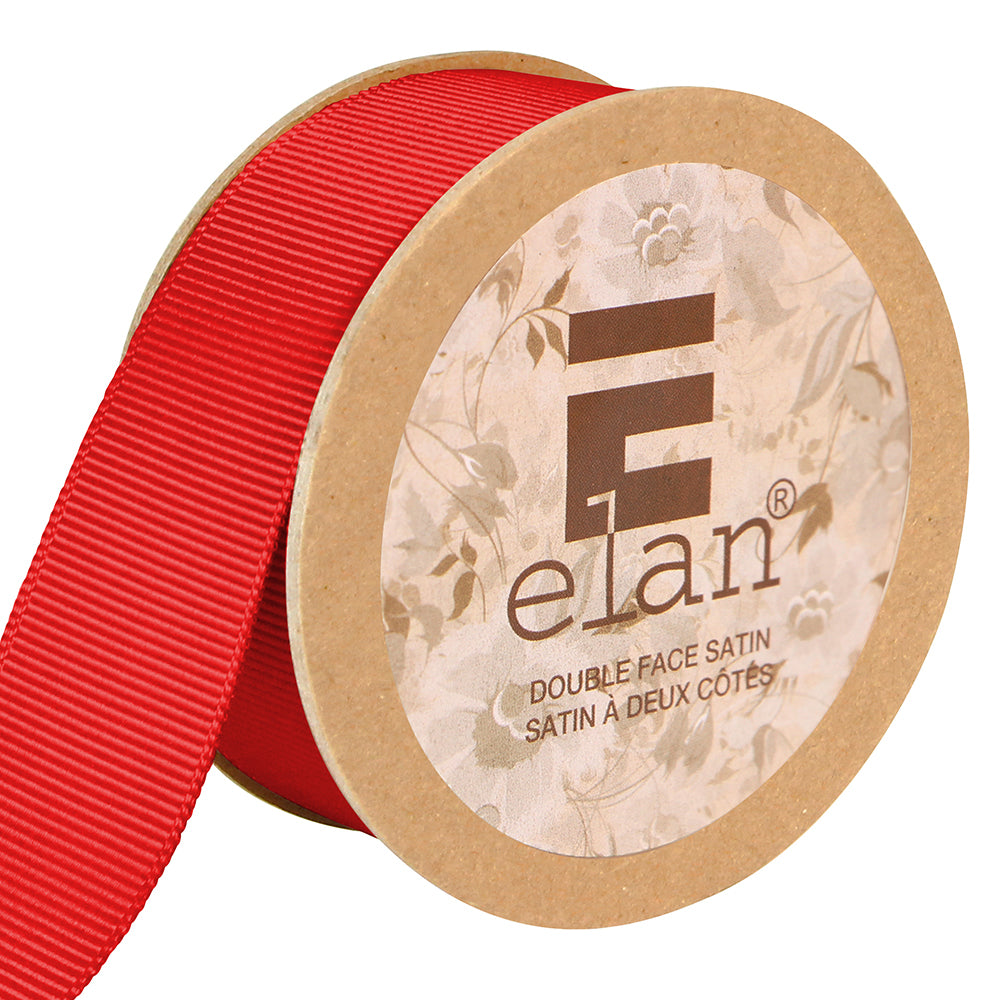 ELAN Grosgrain Ribbon 24mm x 5m - Red
