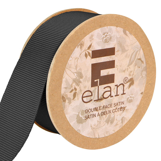 ELAN Grosgrain Ribbon 24mm x 5m - Black
