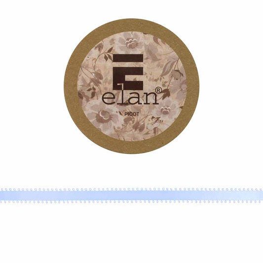 ELAN Picot Trim Ribbon 9mm x 5m - Sky Blue