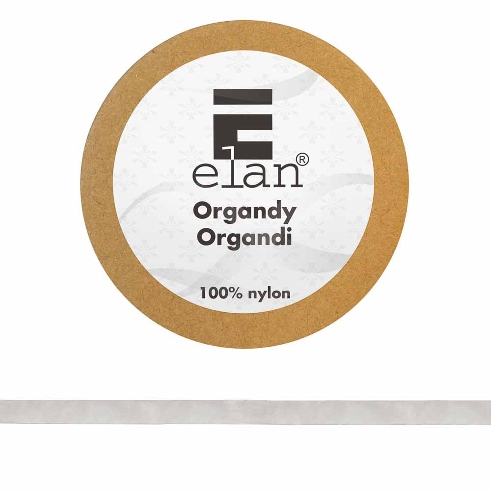 ELAN Organdy Ribbon 9mm x 5m - Silver
