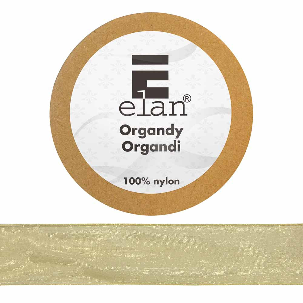 ELAN Organdy Ribbon 36mm x 5m - Gold