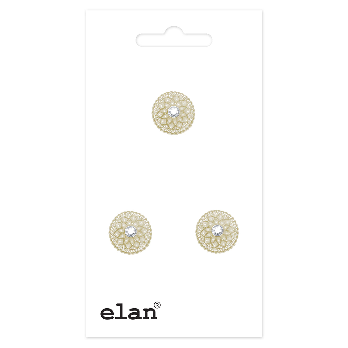 ELAN shank buttons, 11 mm (3/8 in.), 3-pack