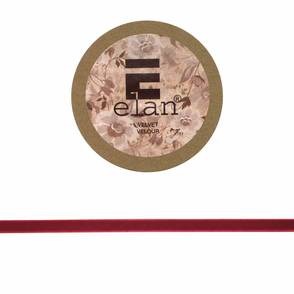 ELAN Velvet Ribbon 9mm x 2m - Wine