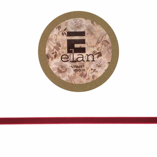 ELAN Velvet Ribbon 9mm x 2m - Wine